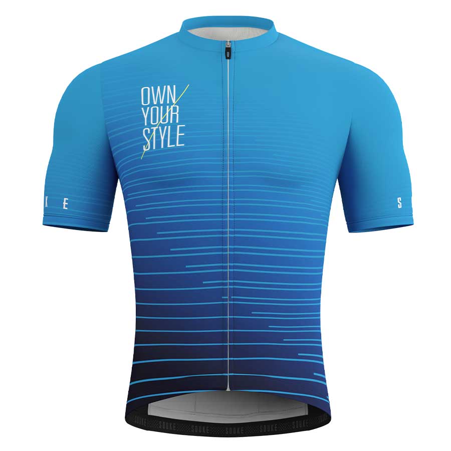 SOUKE 'Own Your Style' Road Bike Jersey Unisex CS1102 - Blue-Souke Sports (6579700039793)