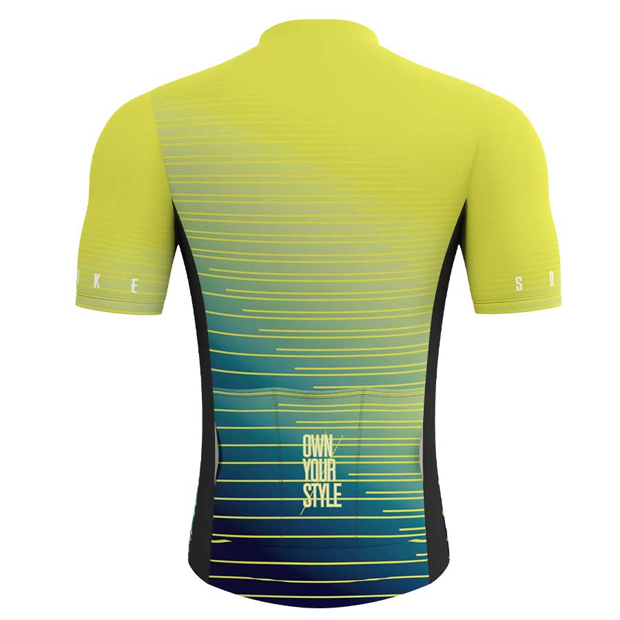 SOUKE 'Own Your Style' Road Cycling Jersey Unisex CS1102 - Yellow-Souke Sports (6579695550577)