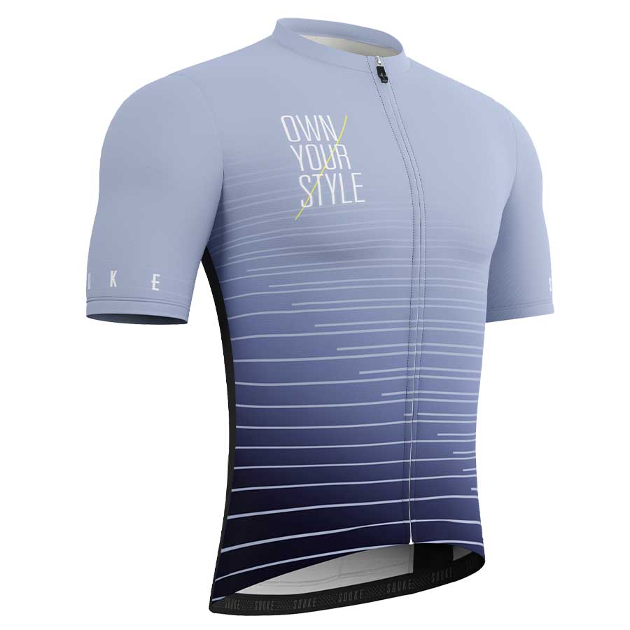 SOUKE 'Own Your Style' Cycling Jersey CS1102 - Grey-Souke Sports (6579704266865)