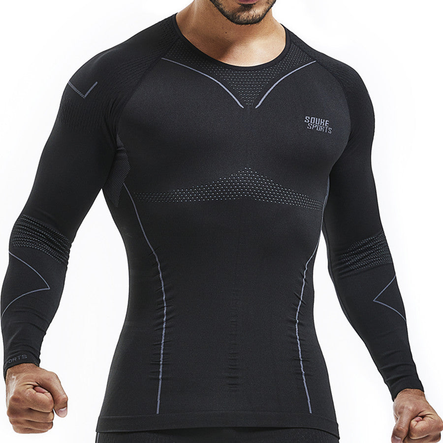 Souke Sports, Souke sports compression jersey, compression jersey, long sleeve compression jersey, black compression jersey, compression jersey for sports, compression jersey for man, men's compression jersey, quick dry compression jersey, warm compression jersey, sports wear, sports gear, running gear, base layer athletic jersey, black athletic compression jersey, quick dry compression jersey (4572396355697)