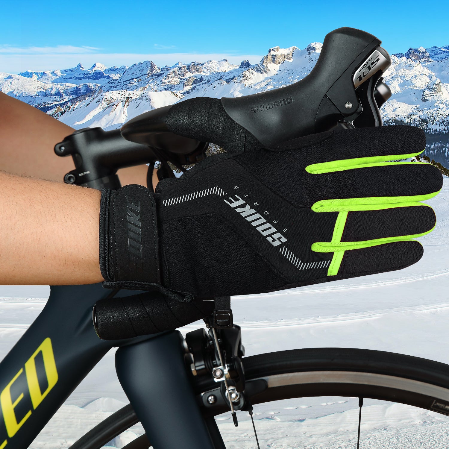 Souke Men's Women's Touch Screen Padded Water Resistant Windproof