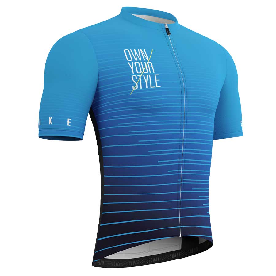SOUKE 'Own Your Style' Road Bike Jersey Unisex CS1102 - Blue-Souke Sports (6579700039793)