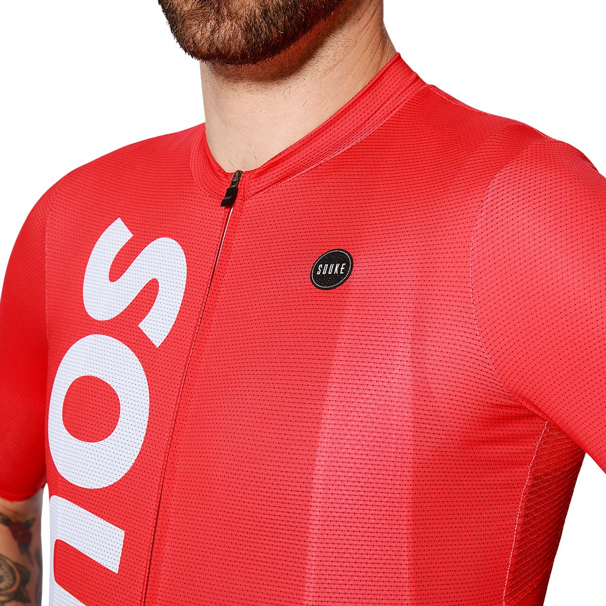 Classic Logo Design Unisex Cycling Jersey CS1123-Red (6752069615729)