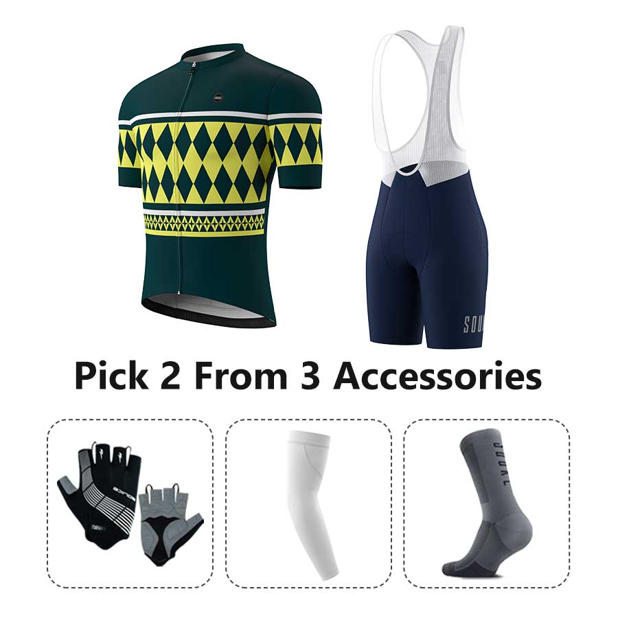 Jersey CS1109+Bib Shorts BS1601+Accessories - Souke Sports Cycling Set- Souke Sports (6730937827441)