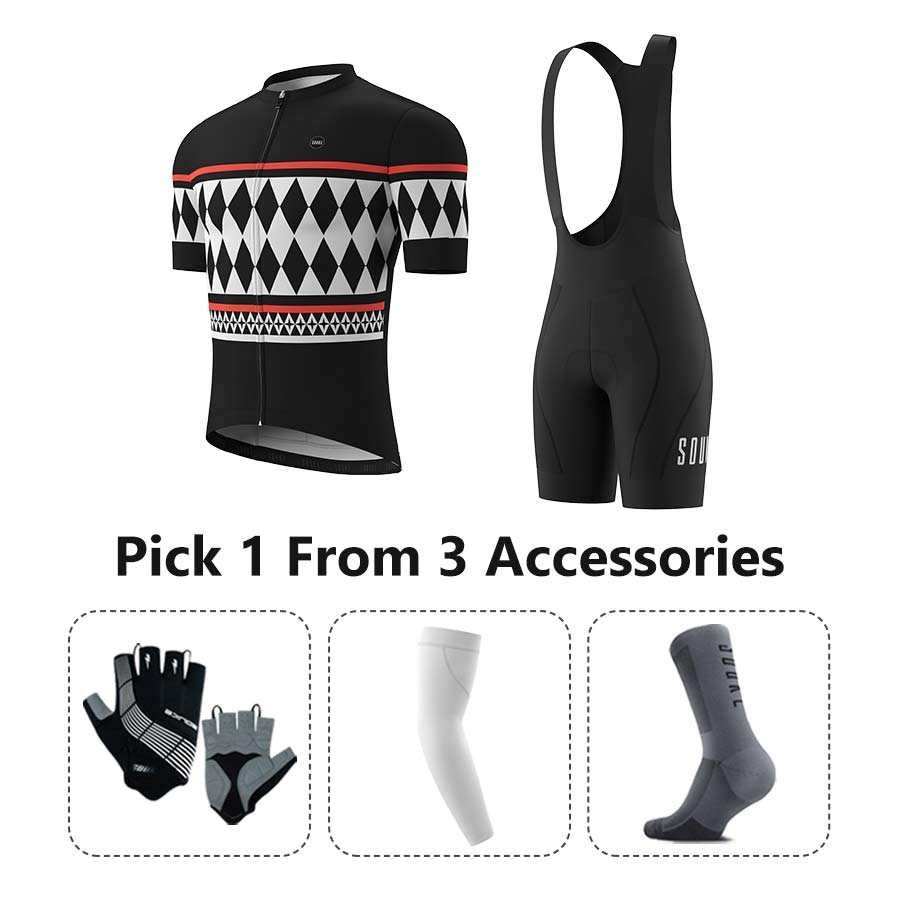 Jersey CS1109+Bib Shorts BS1606+Accessories - Souke Sports Cycling Set- Souke Sports (6730952900721)