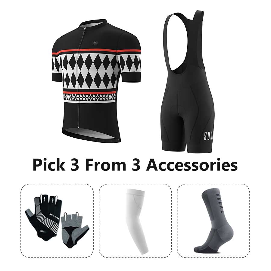 Jersey CS1109+Bib Shorts BS1606+Accessories - Souke Sports Cycling Set- Souke Sports (6730952900721)