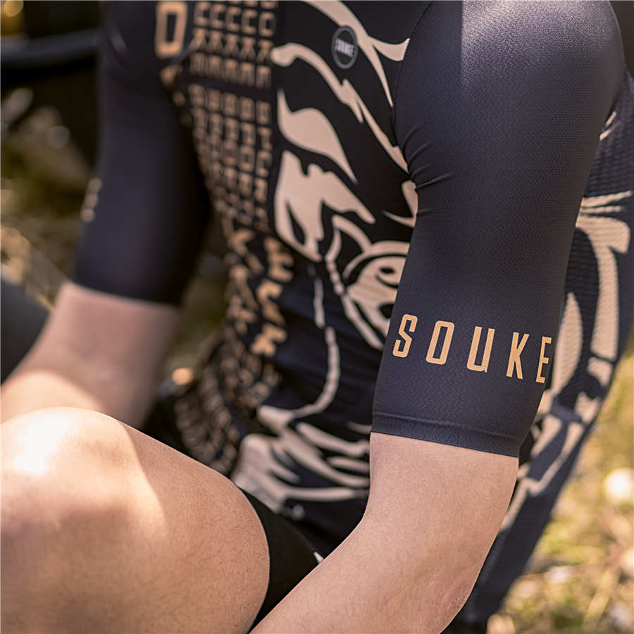 SOUKE Limited Edition Cycling Jersey For The Year Of Tiger CS1125-Black-Souke Sports (6696235696241)