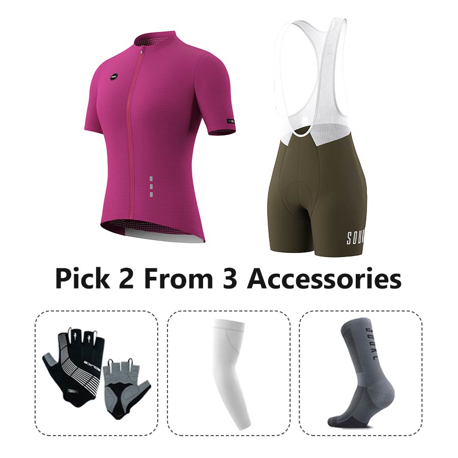 Jersey CS3101+ Bib Shorts BS1502 + Accessories - Souke Sports Cycling Set-Souke Sport (6731275665521)