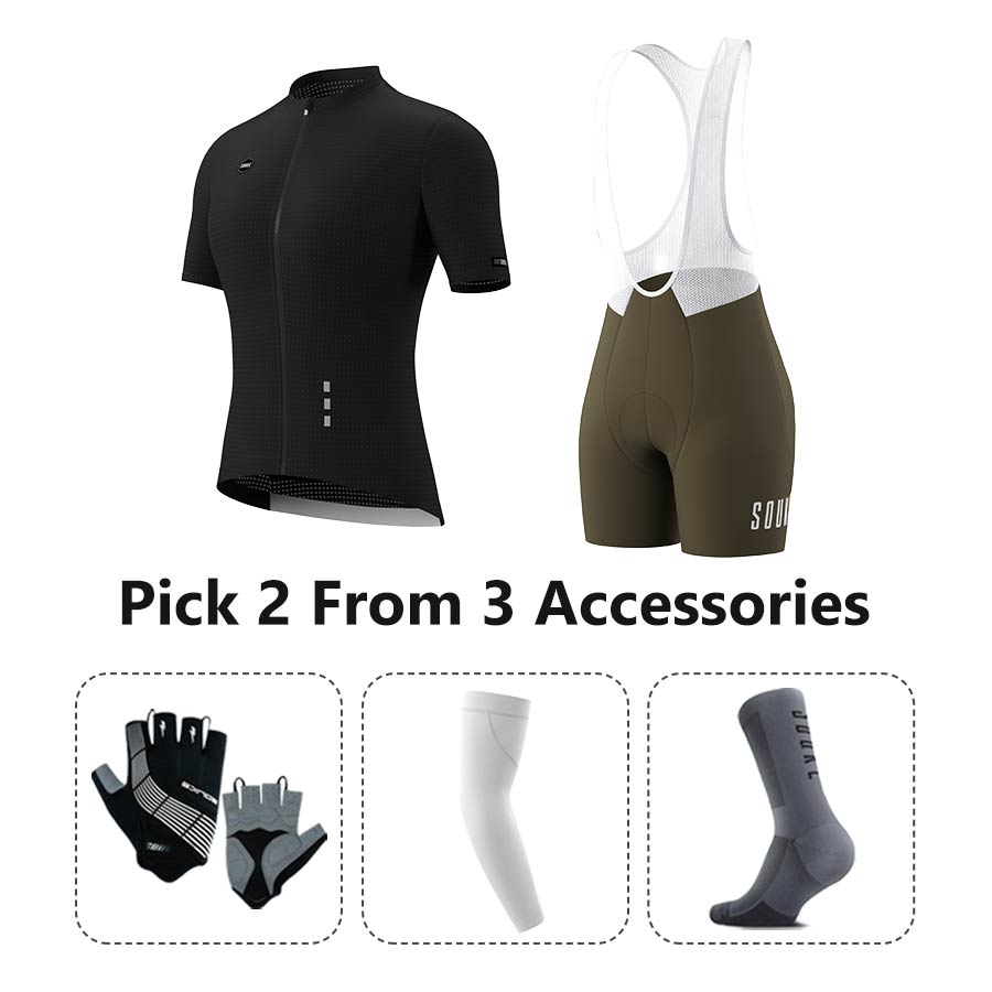 Jersey CS3101+ Bib Shorts BS1502 + Accessories - Souke Sports Cycling Set-Souke Sport (6731275665521)
