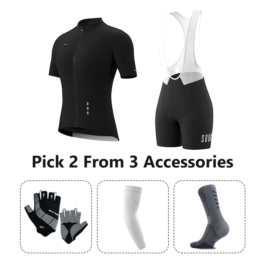 Jersey CS3101+ Bib Shorts BS1502 + Accessories - Souke Sports Cycling Set-Souke Sport (6731275665521)