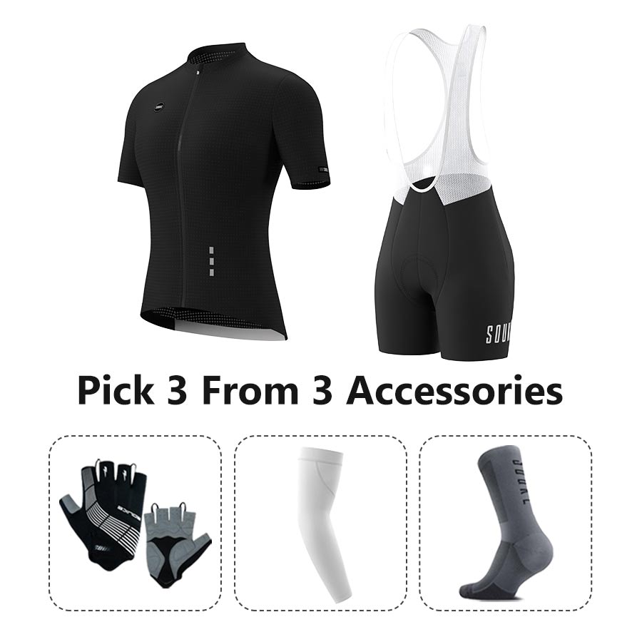 Jersey CS3101+ Bib Shorts BS1502 + Accessories - Souke Sports Cycling Set-Souke Sport (6731275665521)