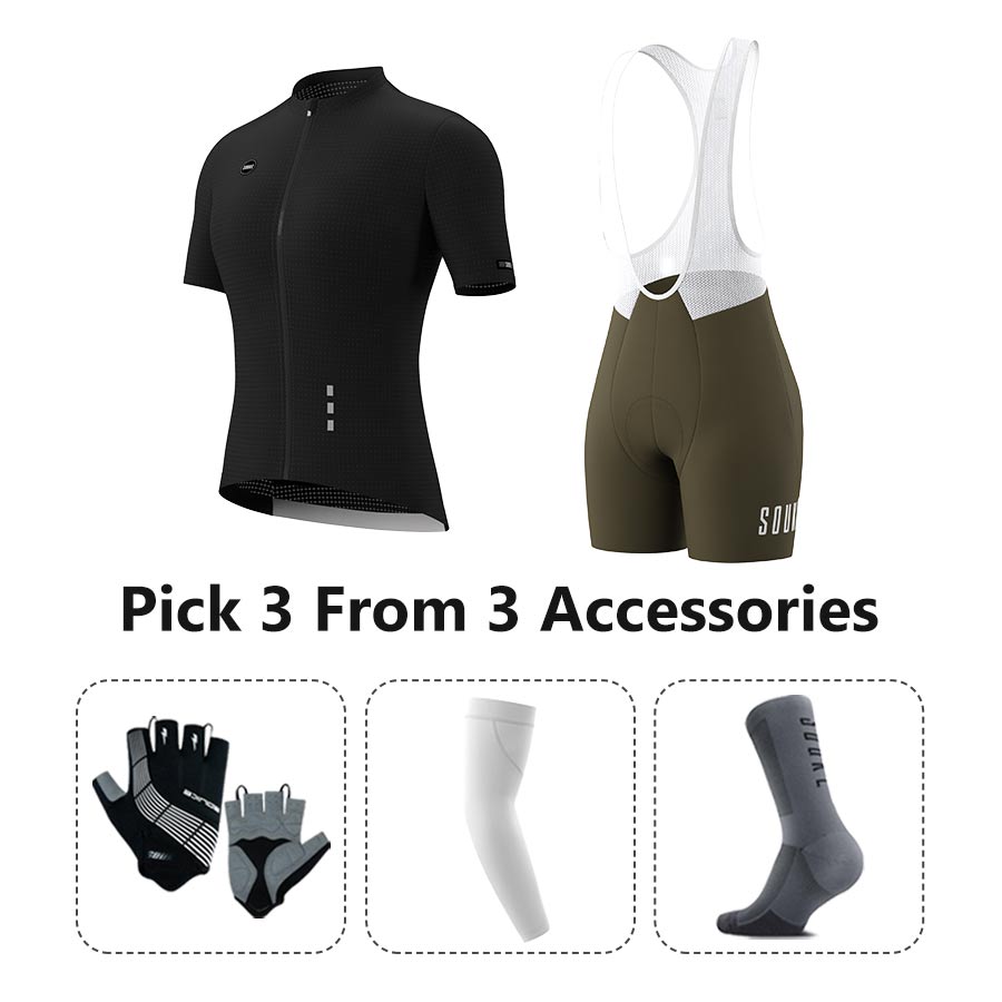 Jersey CS3101+ Bib Shorts BS1502 + Accessories - Souke Sports Cycling Set-Souke Sport (6731275665521)