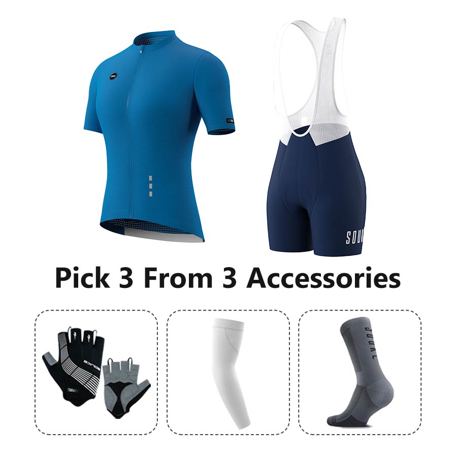 Jersey CS3101+ Bib Shorts BS1502 + Accessories - Souke Sports Cycling Set-Souke Sport (6731275665521)