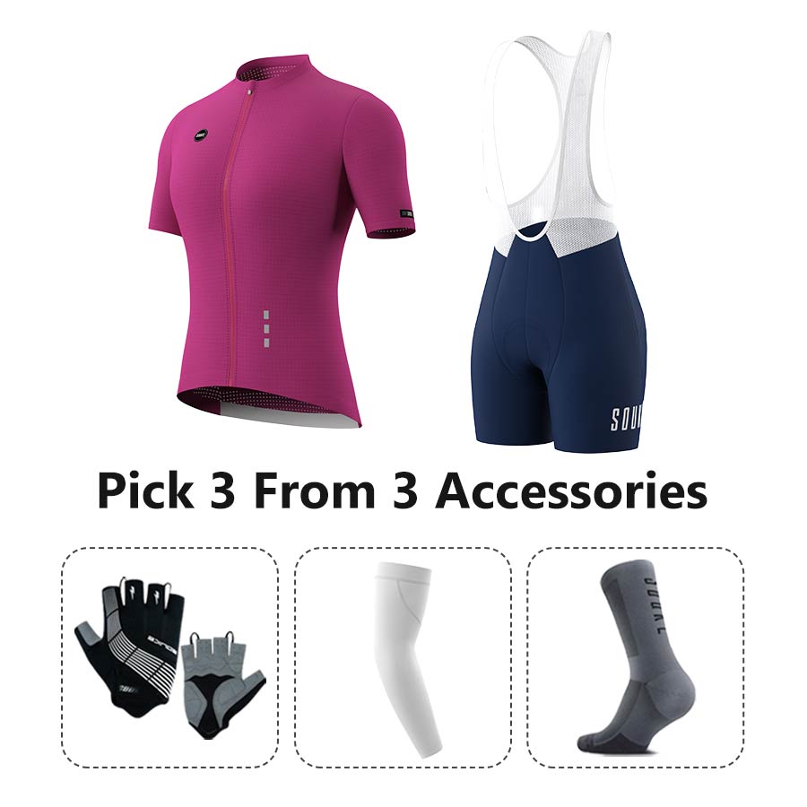 Jersey CS3101+ Bib Shorts BS1502 + Accessories - Souke Sports Cycling Set-Souke Sport (6731275665521)