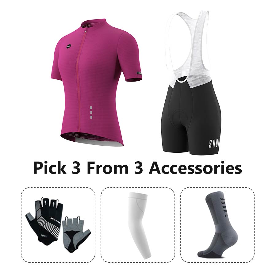 Jersey CS3101+ Bib Shorts BS1502 + Accessories - Souke Sports Cycling Set-Souke Sport (6731275665521)