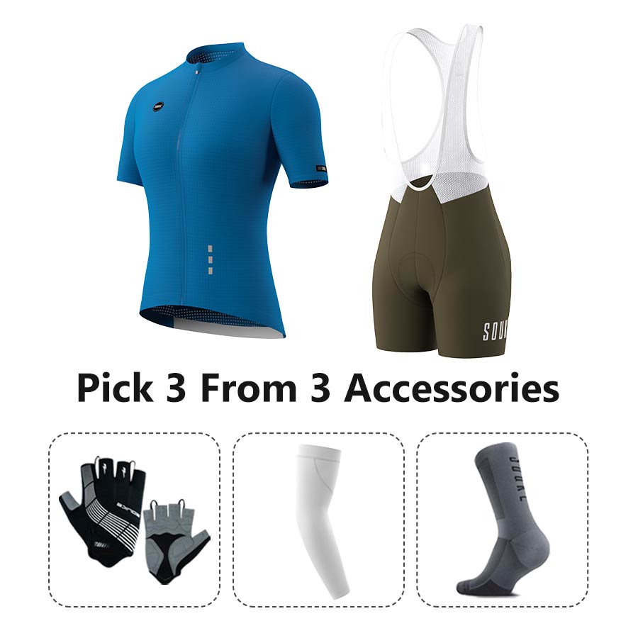 Jersey CS3101+ Bib Shorts BS1502 + Accessories - Souke Sports Cycling Set-Souke Sport (6731275665521)