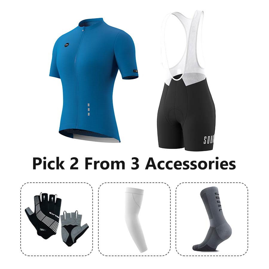 Jersey CS3101+ Bib Shorts BS1502 + Accessories - Souke Sports Cycling Set-Souke Sport (6731275665521)