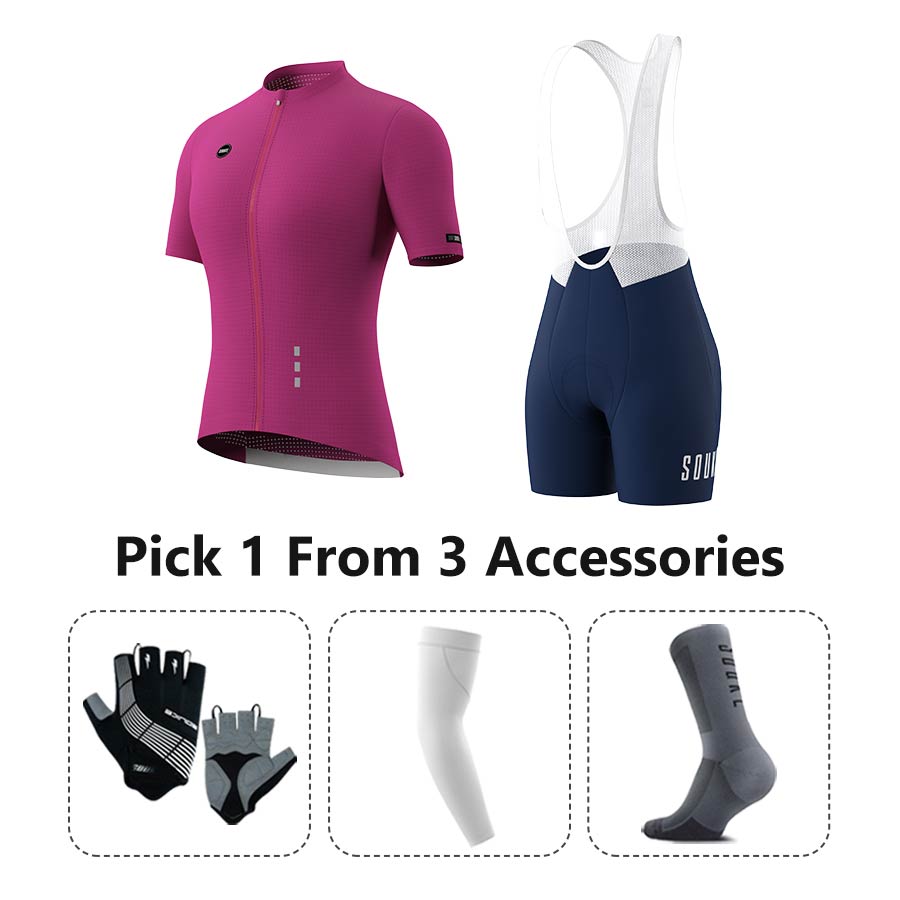 Jersey CS3101+ Bib Shorts BS1502 + Accessories - Souke Sports Cycling Set-Souke Sport (6731275665521)