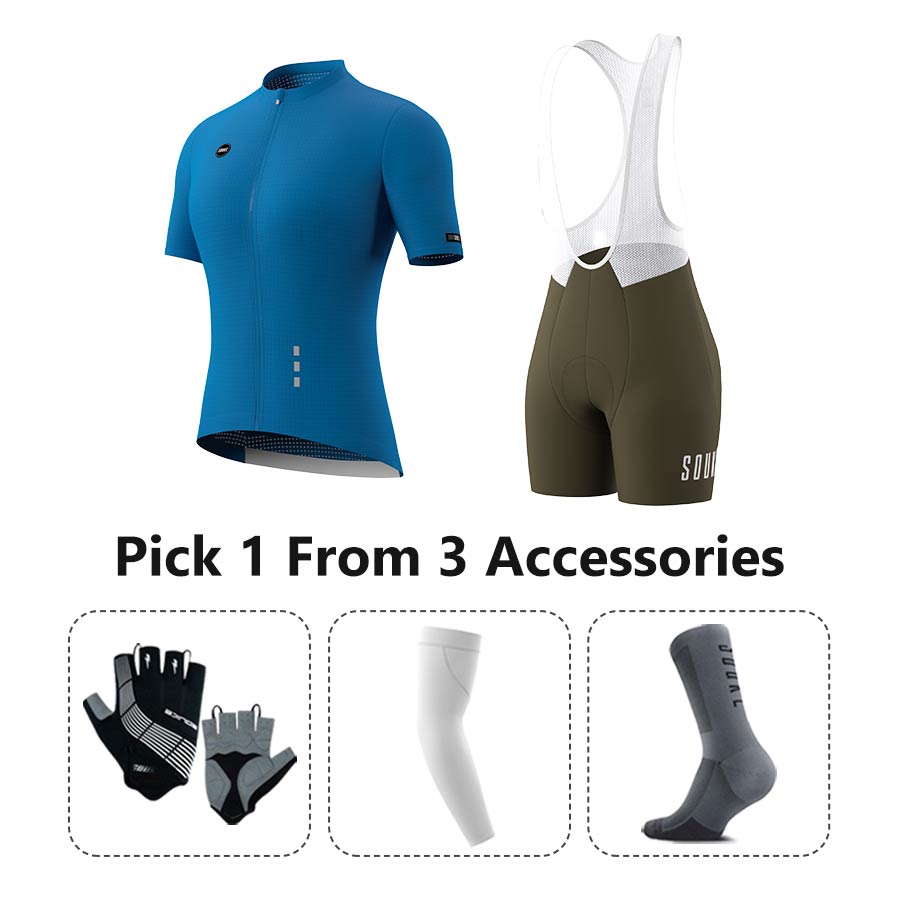 Jersey CS3101+ Bib Shorts BS1502 + Accessories - Souke Sports Cycling Set-Souke Sport (6731275665521)