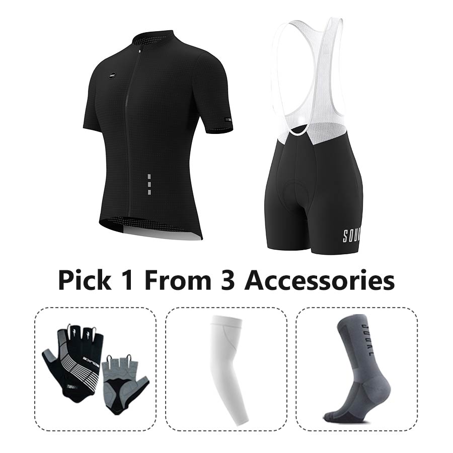 Jersey CS3101+ Bib Shorts BS1502 + Accessories - Souke Sports Cycling Set-Souke Sport (6731275665521)