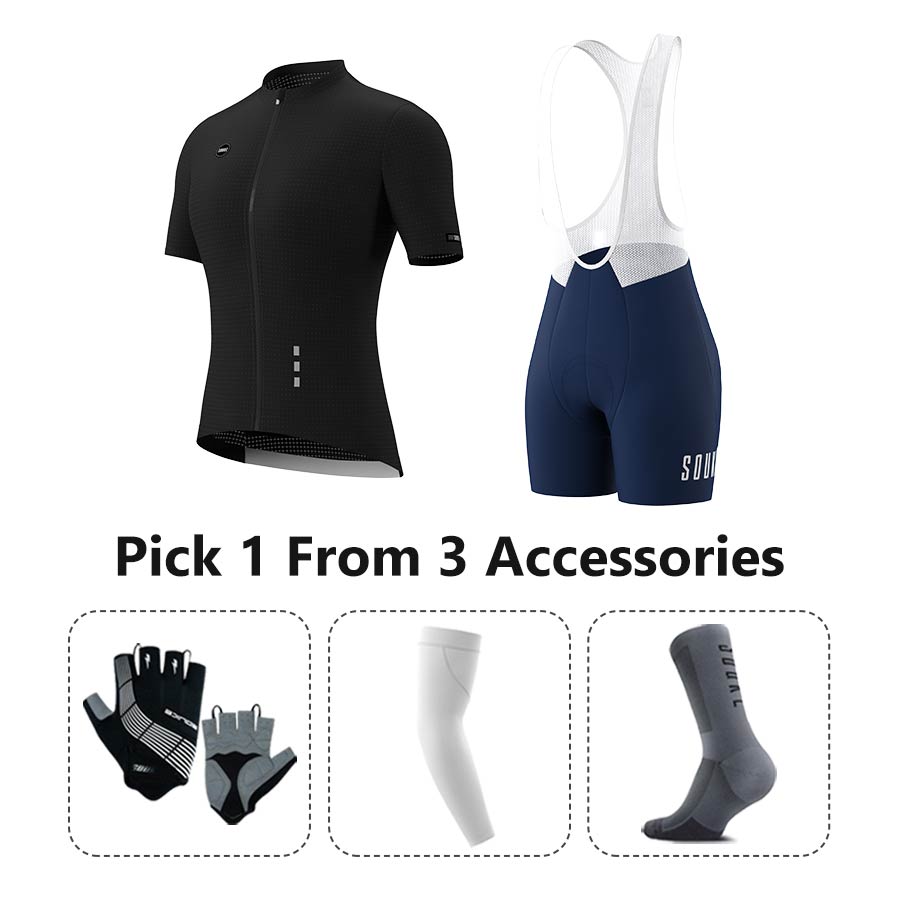 Jersey CS3101+ Bib Shorts BS1502 + Accessories - Souke Sports Cycling Set-Souke Sport (6731275665521)