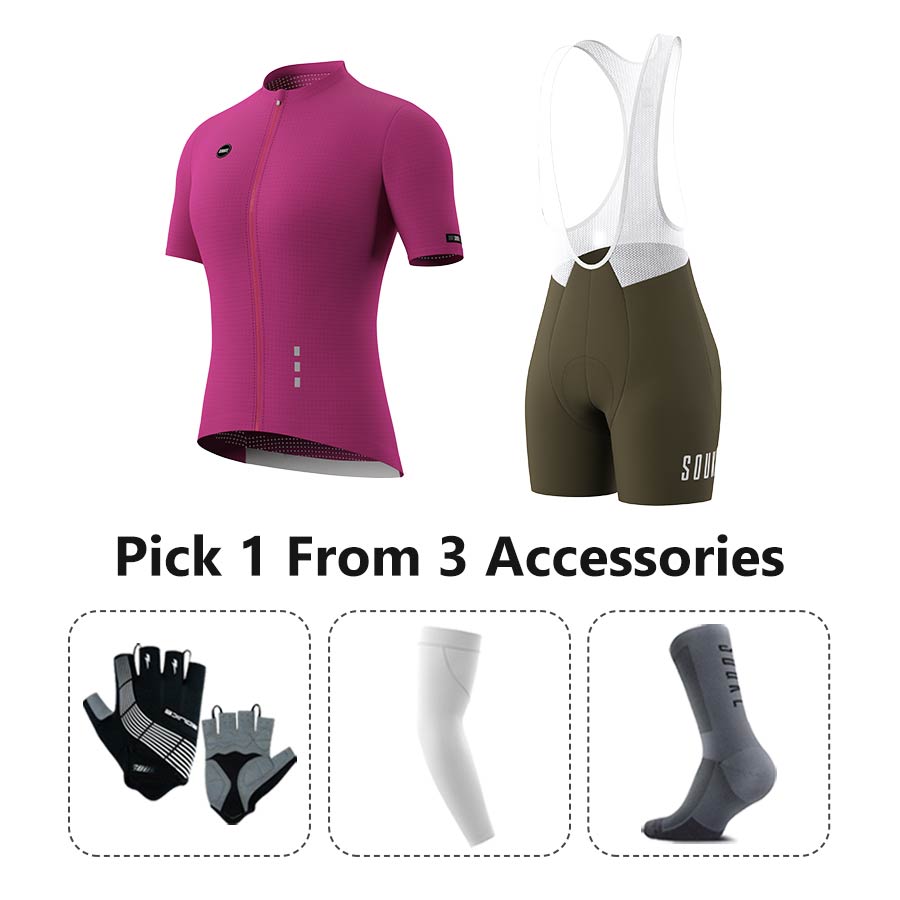 Jersey CS3101+ Bib Shorts BS1502 + Accessories - Souke Sports Cycling Set-Souke Sport (6731275665521)