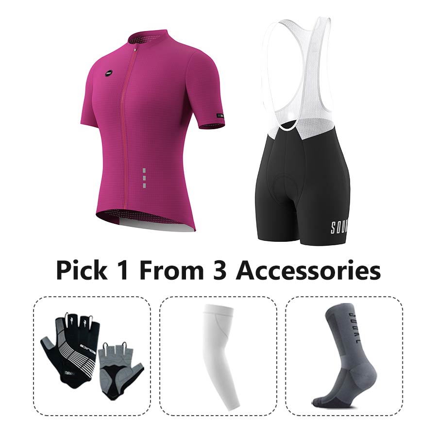 Jersey CS3101+ Bib Shorts BS1502 + Accessories - Souke Sports Cycling Set-Souke Sport (6731275665521)