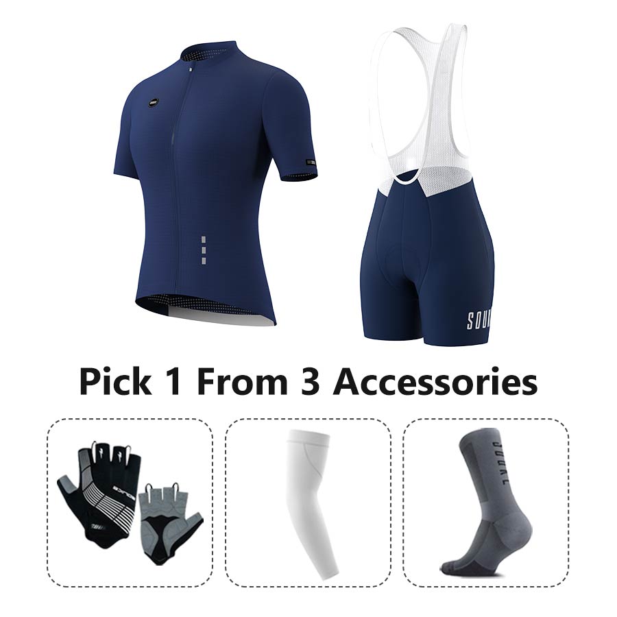 Jersey CS3101+ Bib Shorts BS1502 + Accessories - Souke Sports Cycling Set-Souke Sport (6731275665521)