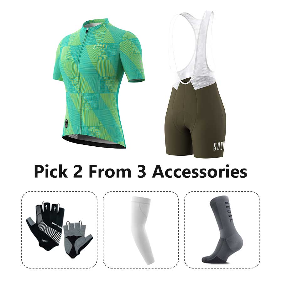Jersey CS3103+ Bib Shorts BS1502 + Accessories - Souke Sports Cycling Set-Souke Sport (6731289198705)