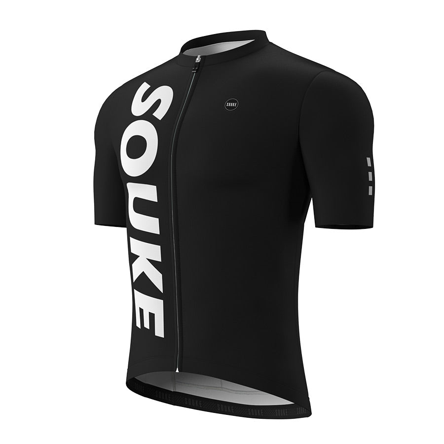 SOUKE, SOUKE SPORTS, SOUKE CYCLING, CYCLING JERSEY, BLACK CYCLING JERSEY, MENS CYCLING JERSEY, ROAD CYCLING JERSEY, ANTI-BACT\ERIAL JERSEY, CS1123 JERSEY (6752069419121)