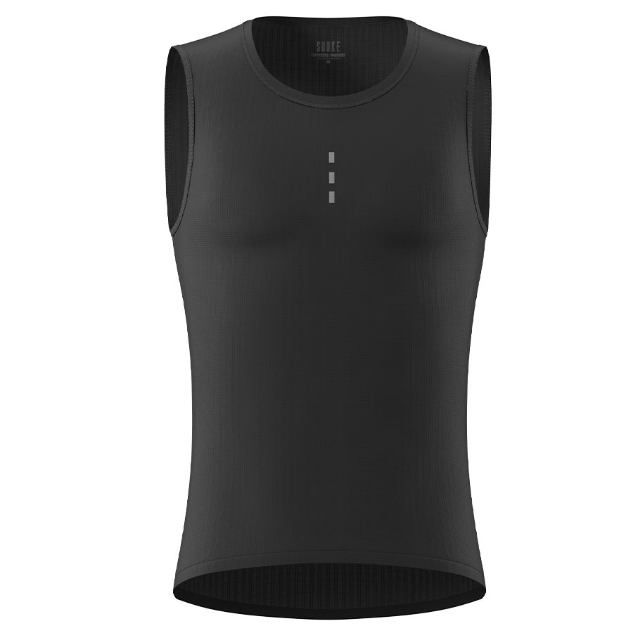 souke, souke sports, cycling base layer, sleeveless jersey, men's cycling base layer, black base layer (6619331330161)