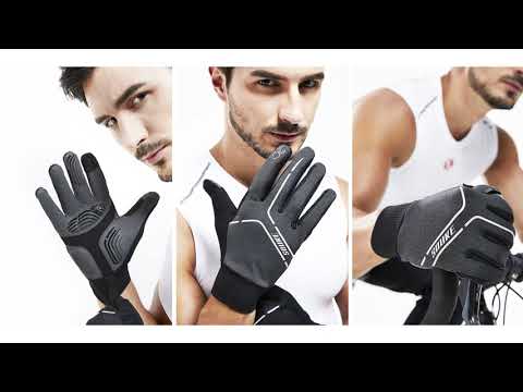 Souke Sports Men's Women's Touch Screen Padded  Water Resistant Windproof Running Biking Cycling Glove